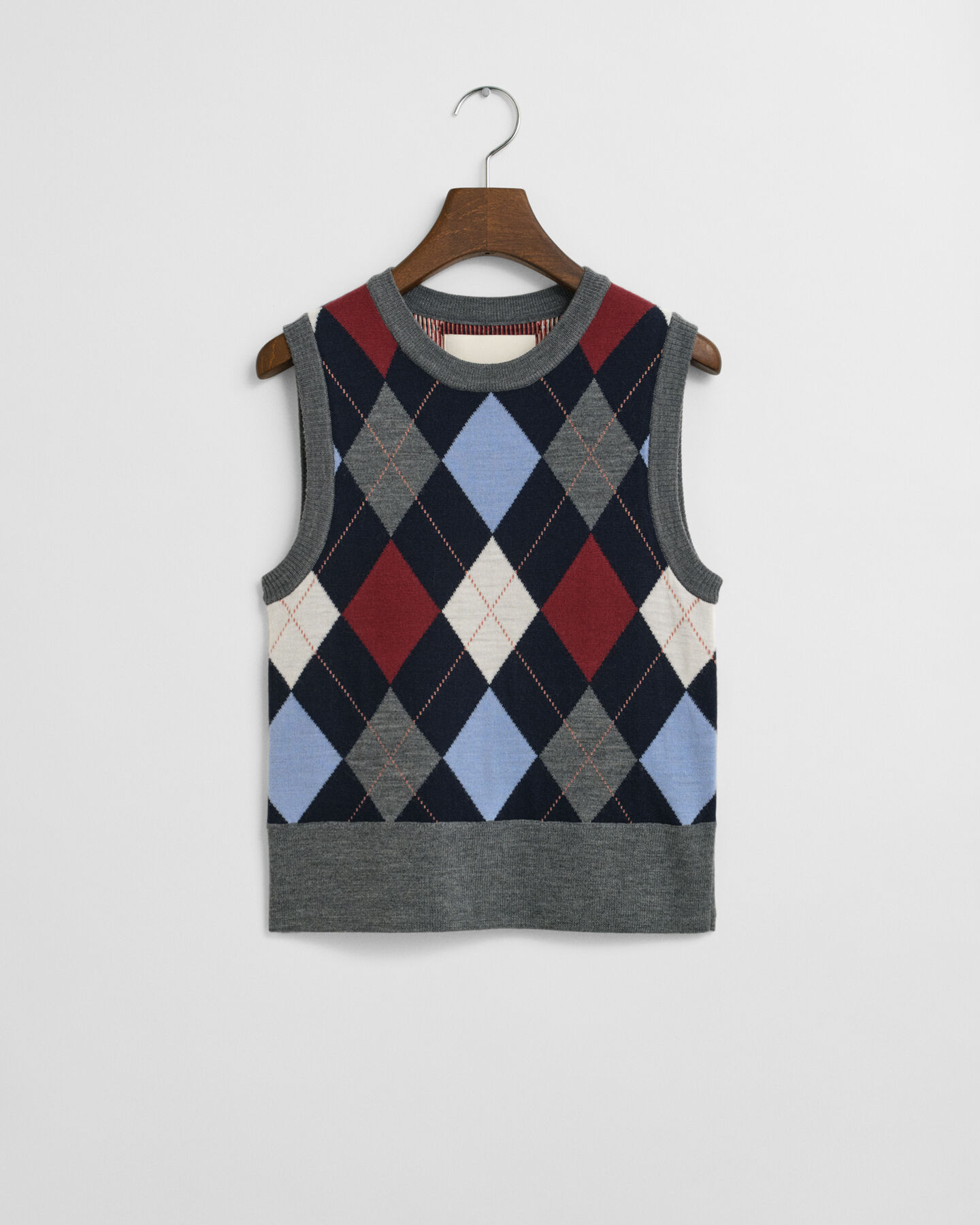 Argyle vest med crewneck