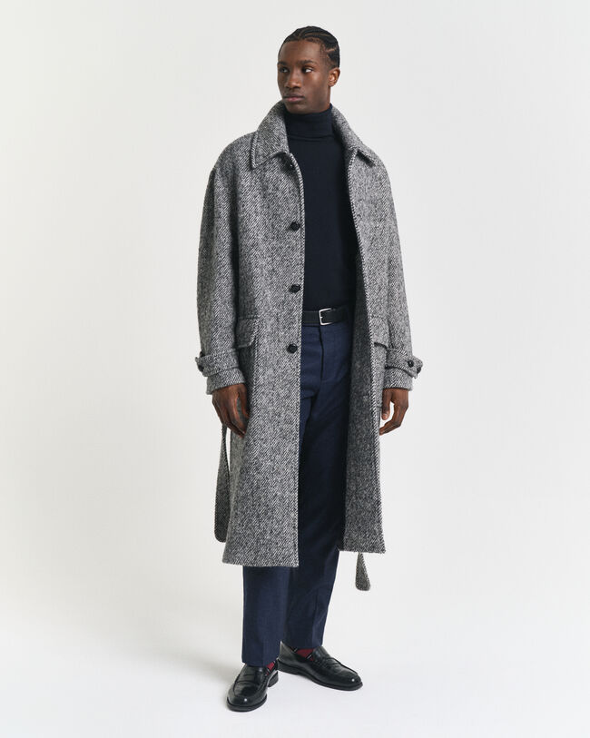 Klassiske sweater i bomuld med rullekrave