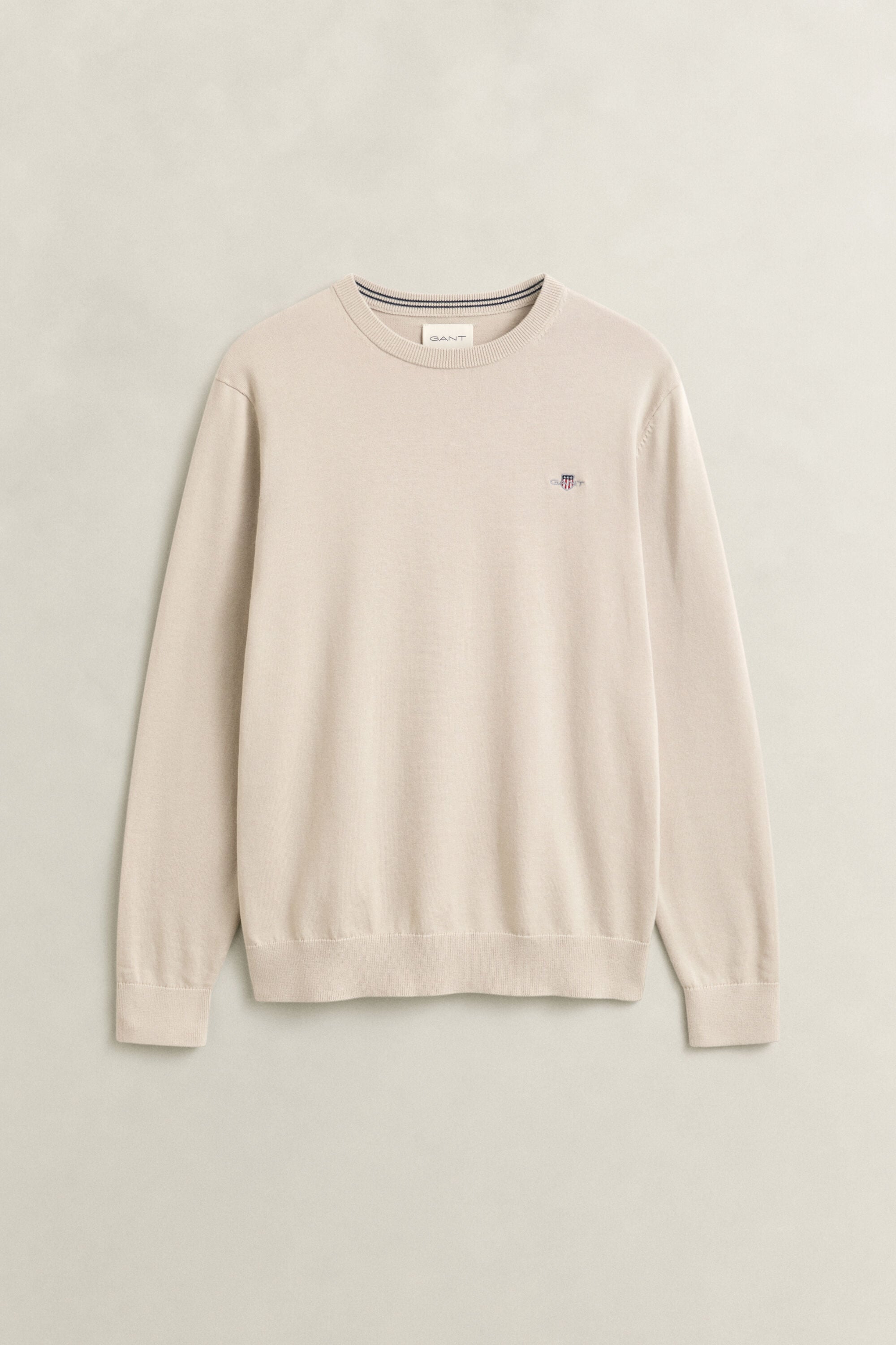 Klassiske crewneck sweater i bomuld