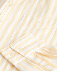 Relaxed fit stribet skjorte af hør