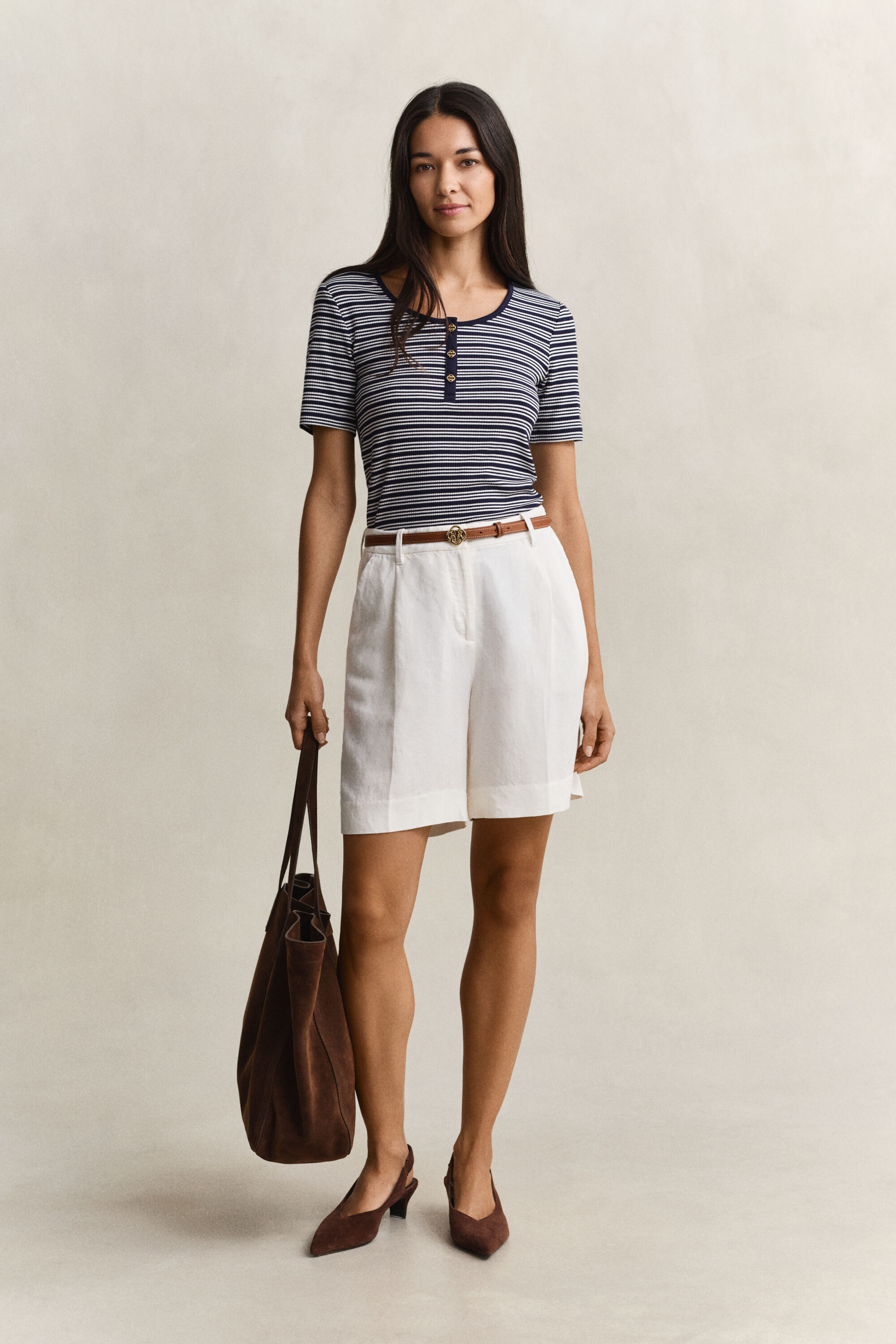 Ribstrikket Henley top