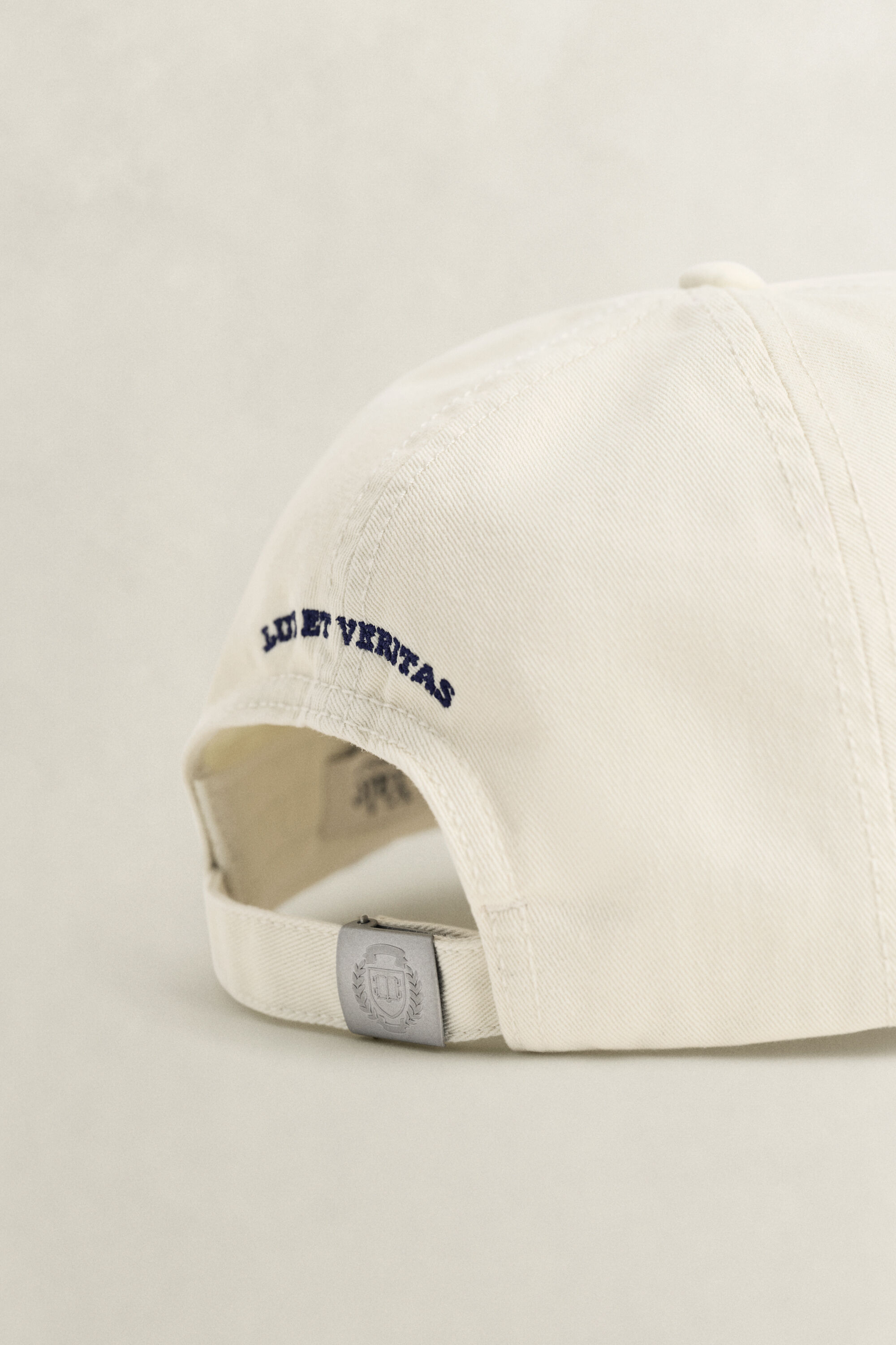 Gant x Yale cap i vasket bomuldstwill