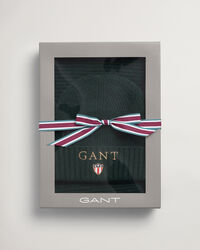 Halstørklæde og beanie med gaveæske