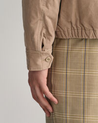 Windcheater jakke af jernbanefl&oslash;jl