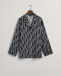 Relaxed fit pyjamasskjorte med Chain-tryk