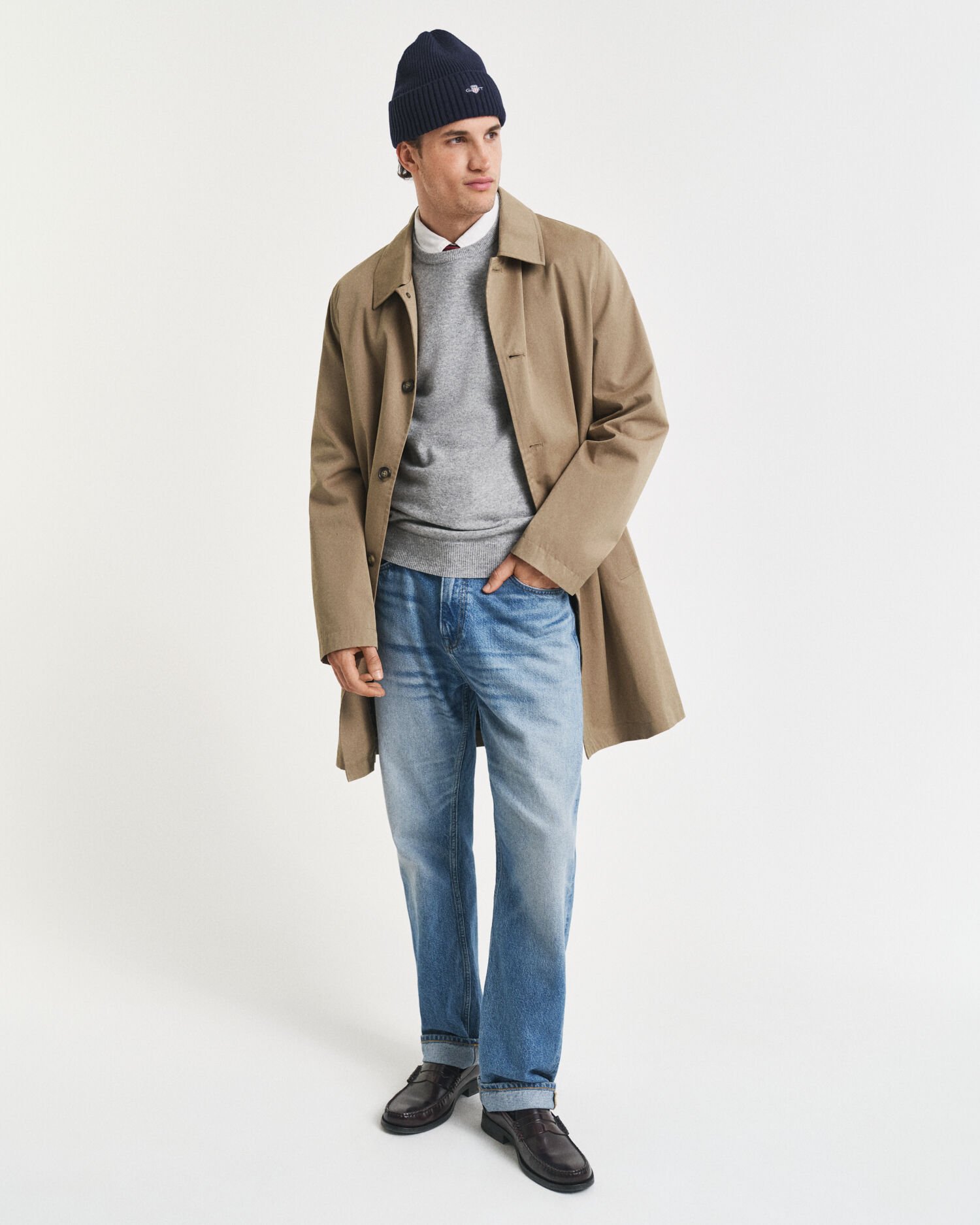 Crewneck sweater i ekstra fin lammeuld