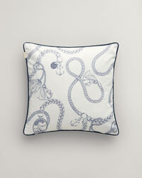 Satin pudebetræk med sejlads-tryk