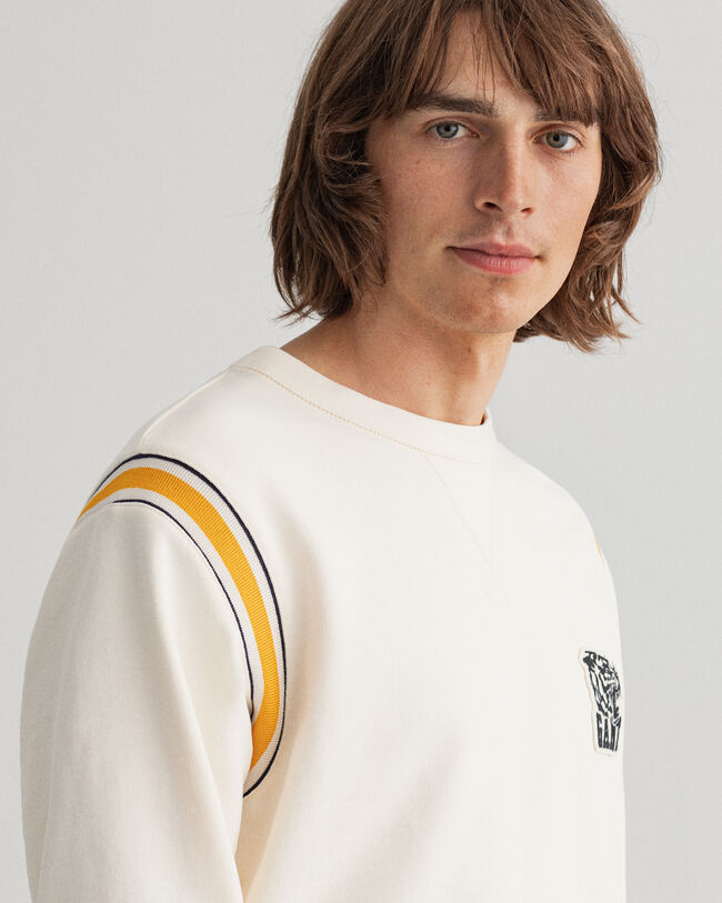 Tiger Badge sweatshirt med crewneck