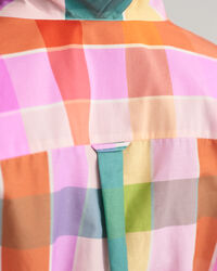 Flerternet kjole af bomuld og silke