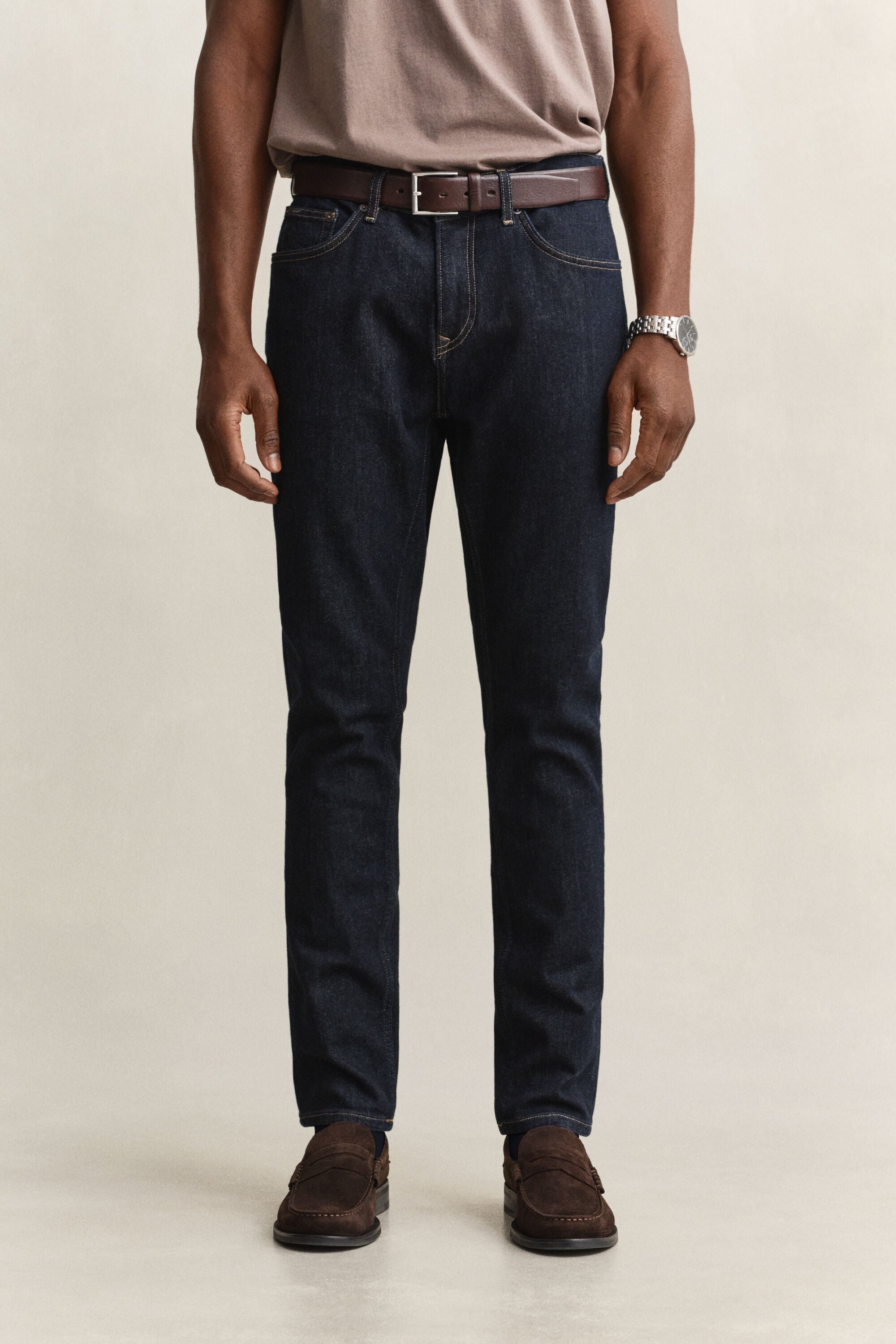 Slim jeans i let vask
