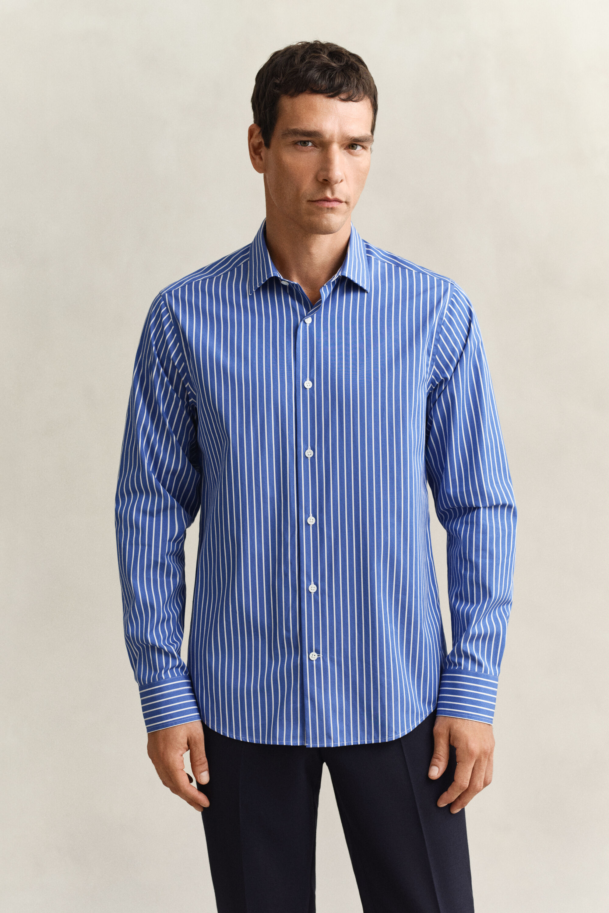 Elegant poplin-skjorte