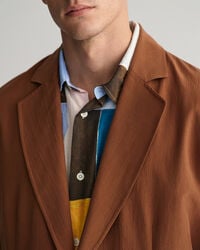 Relaxed fit jakkes&aelig;t-blazer af silke