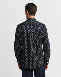 Regular fit twill-skjorte med paisley-tryk