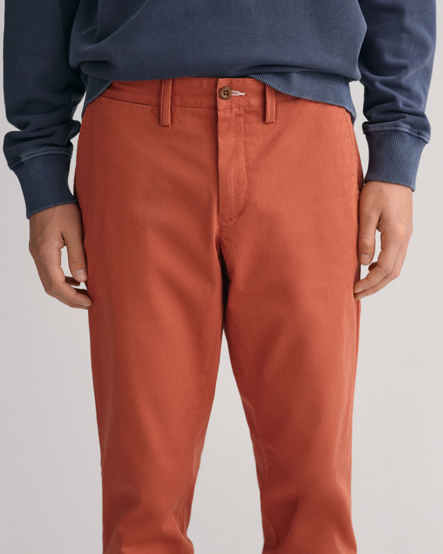 Hallden Slim fit chinobukser af twill
