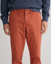 Hallden Slim fit chinobukser af twill