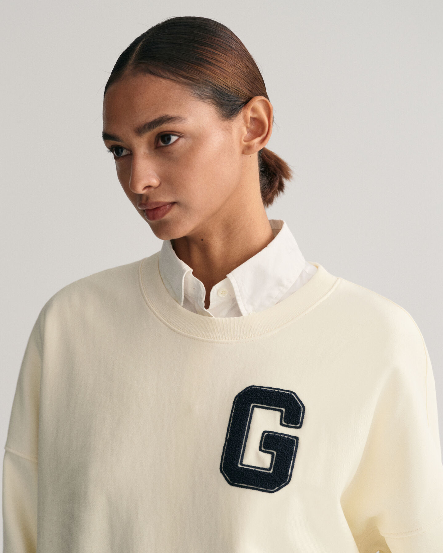 Oversized G sweatshirt med crewneck
