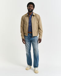 Kontrastfarvet piqué poloskjorte