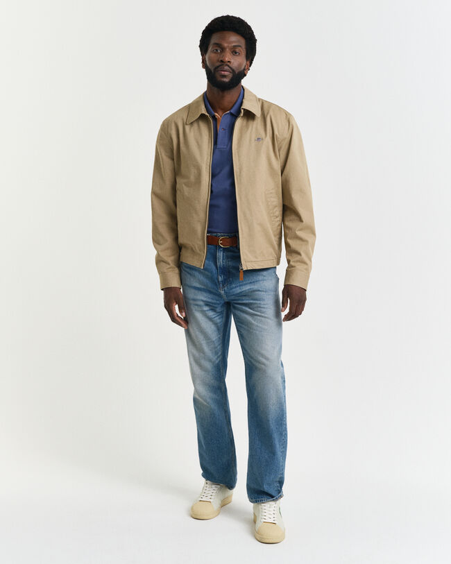 Kontrastfarvet piqué poloskjorte