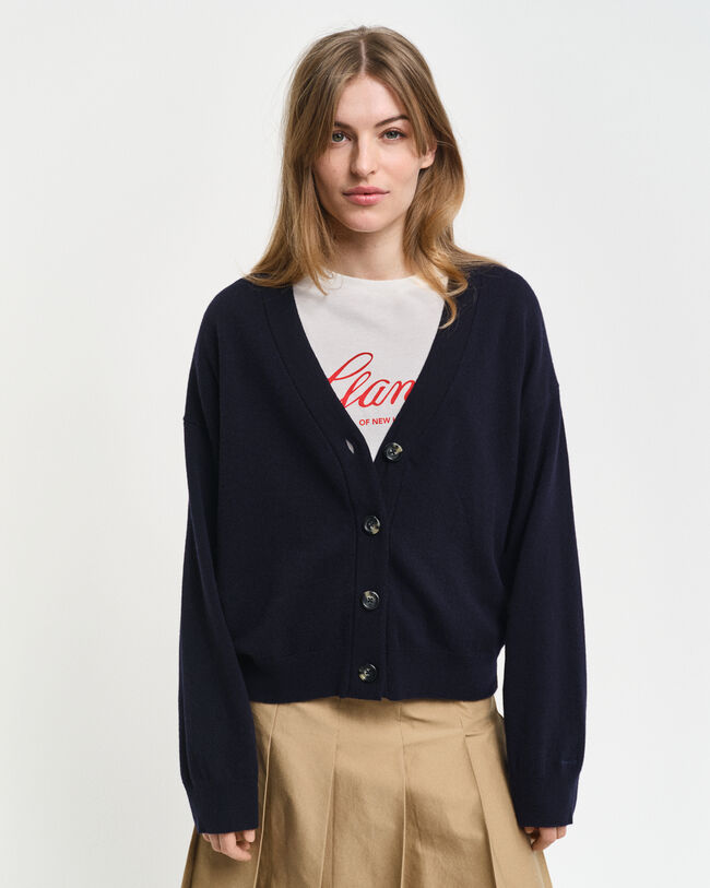 Cardigan af ekstra fin lammeuld