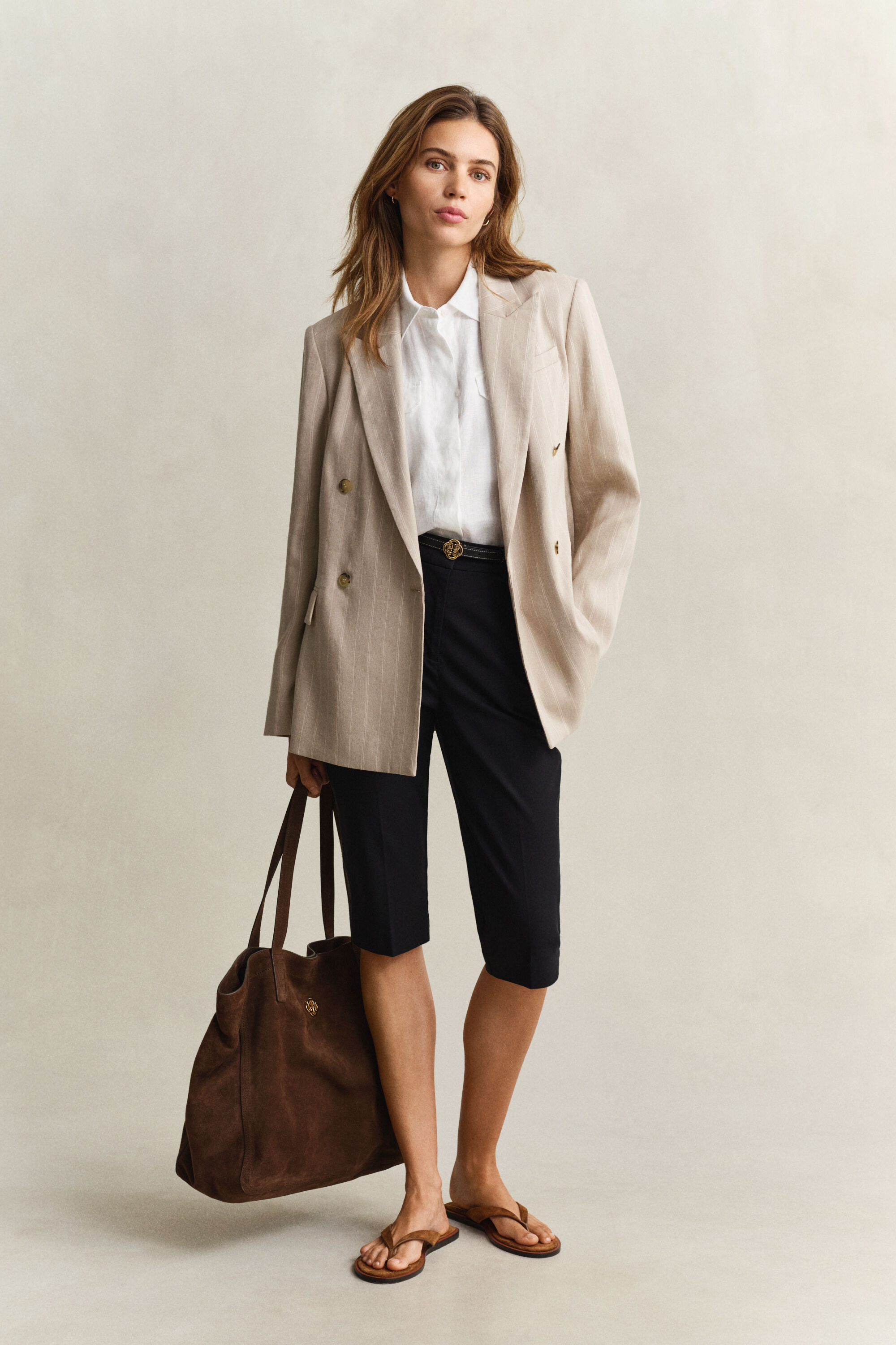 Hørskjorte uden ærmer