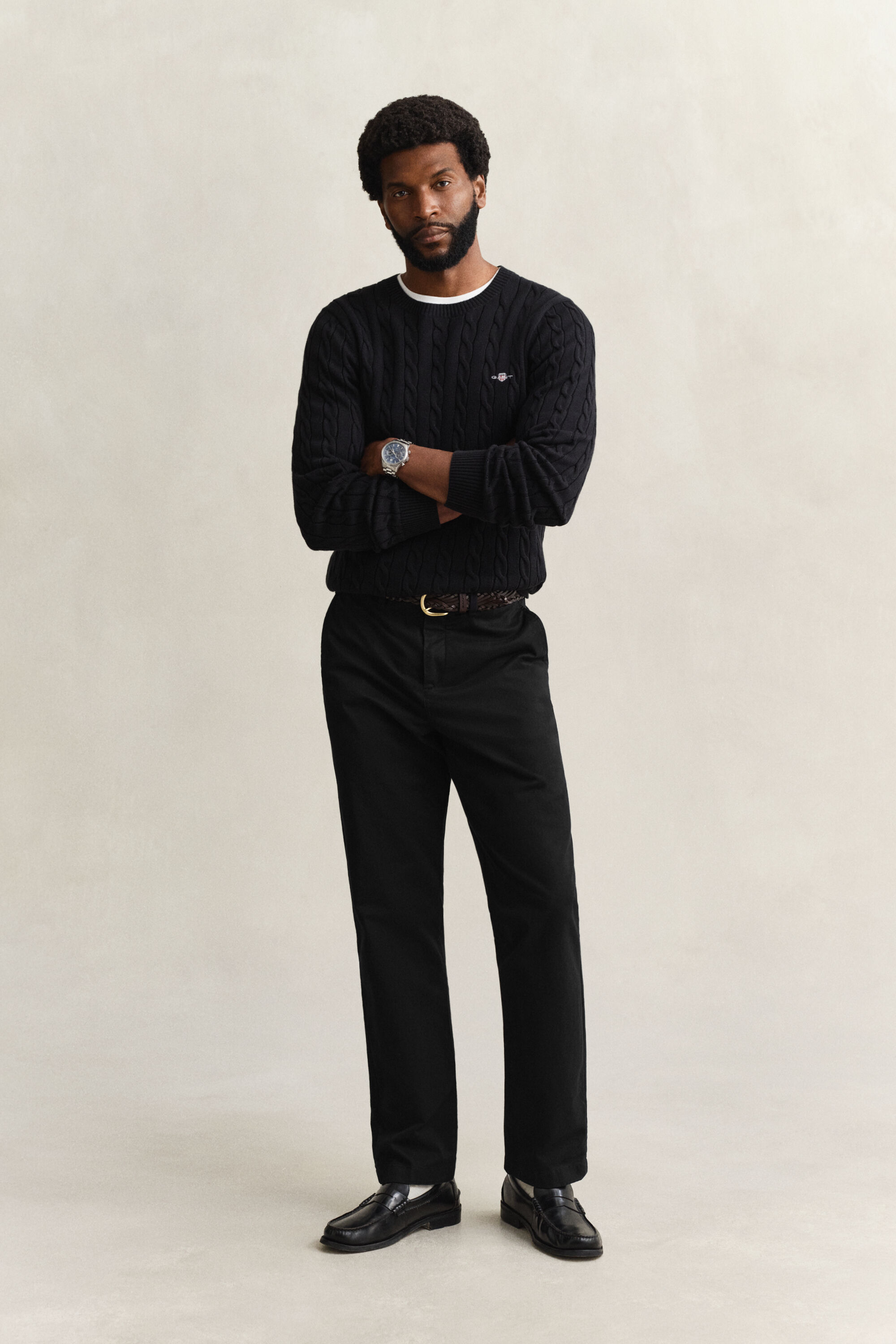 Regular fit klassiske chinobukser