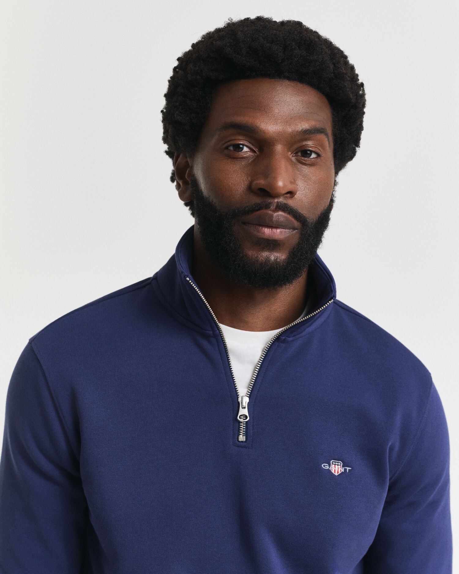 Shield sweatshirt med halv lynlås