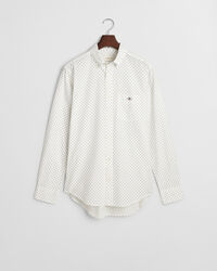 Regular fit skjorte med mikro-tryk