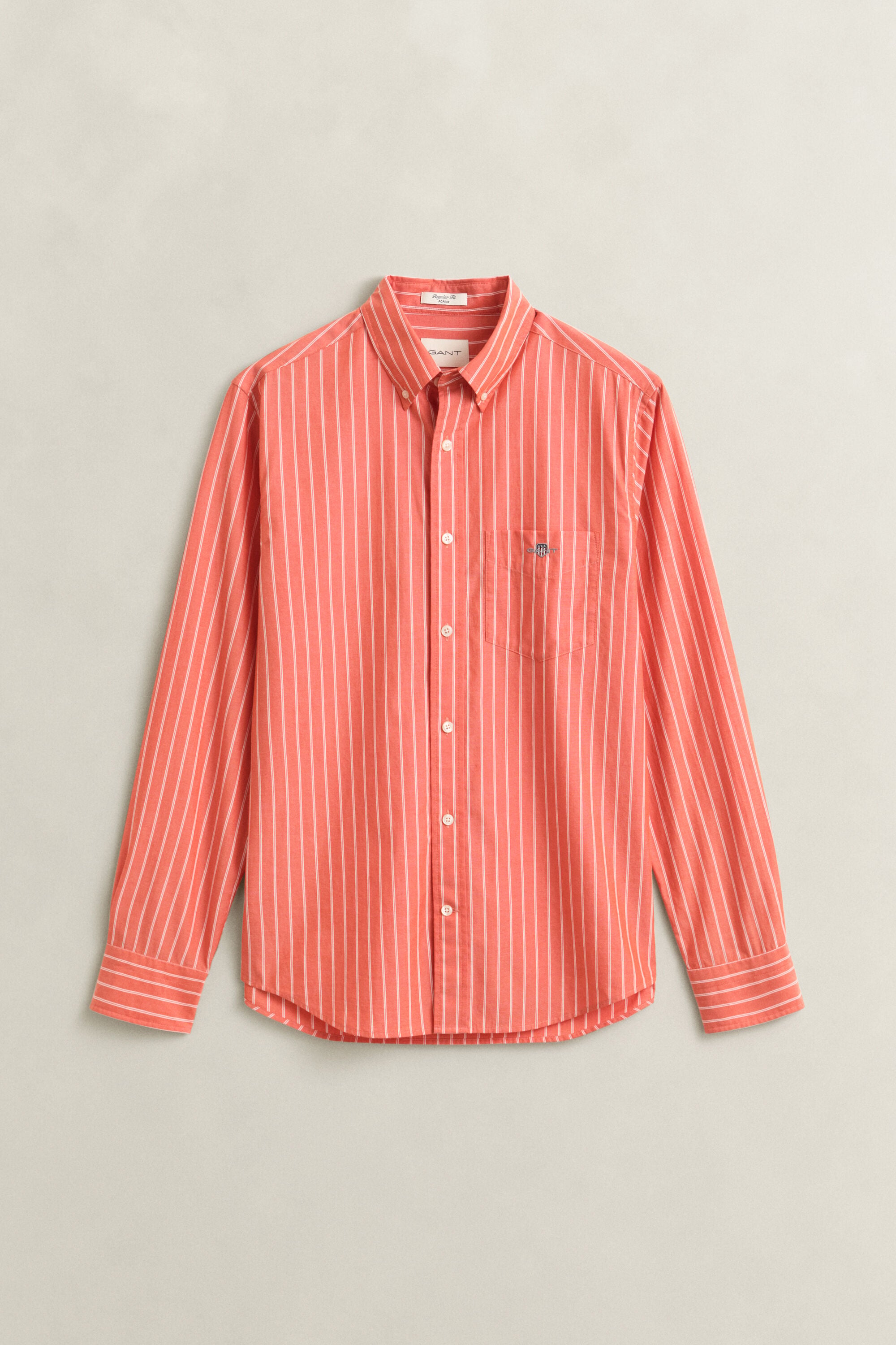Stribet klassisk poplin-skjorte