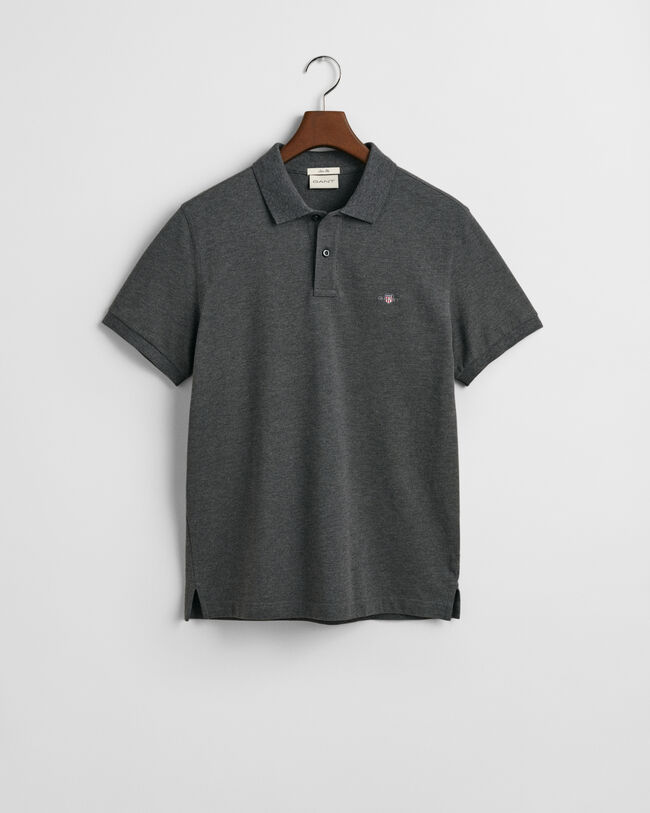 Slim fit Shield Piqué poloskjorte