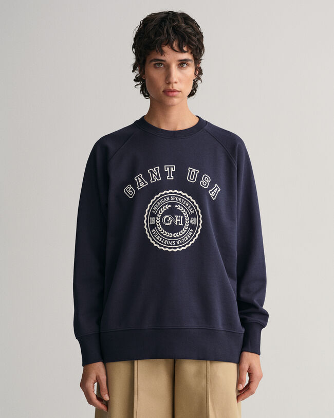 Oversized GANT USA sweatshirt med crewneck