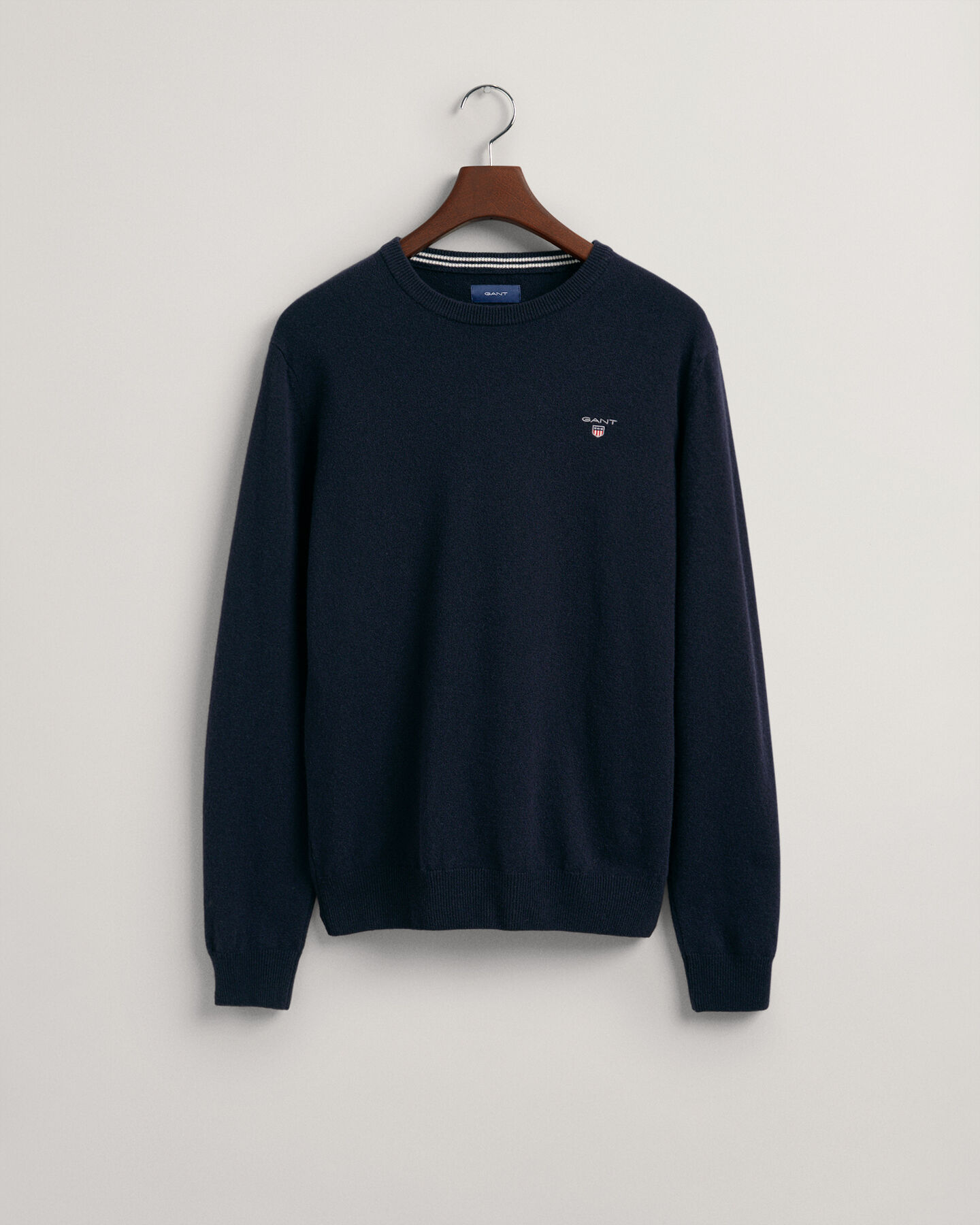 Crewneck sweater i ekstra fin lammeuld