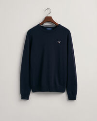 Crewneck sweater i ekstra fin lammeuld