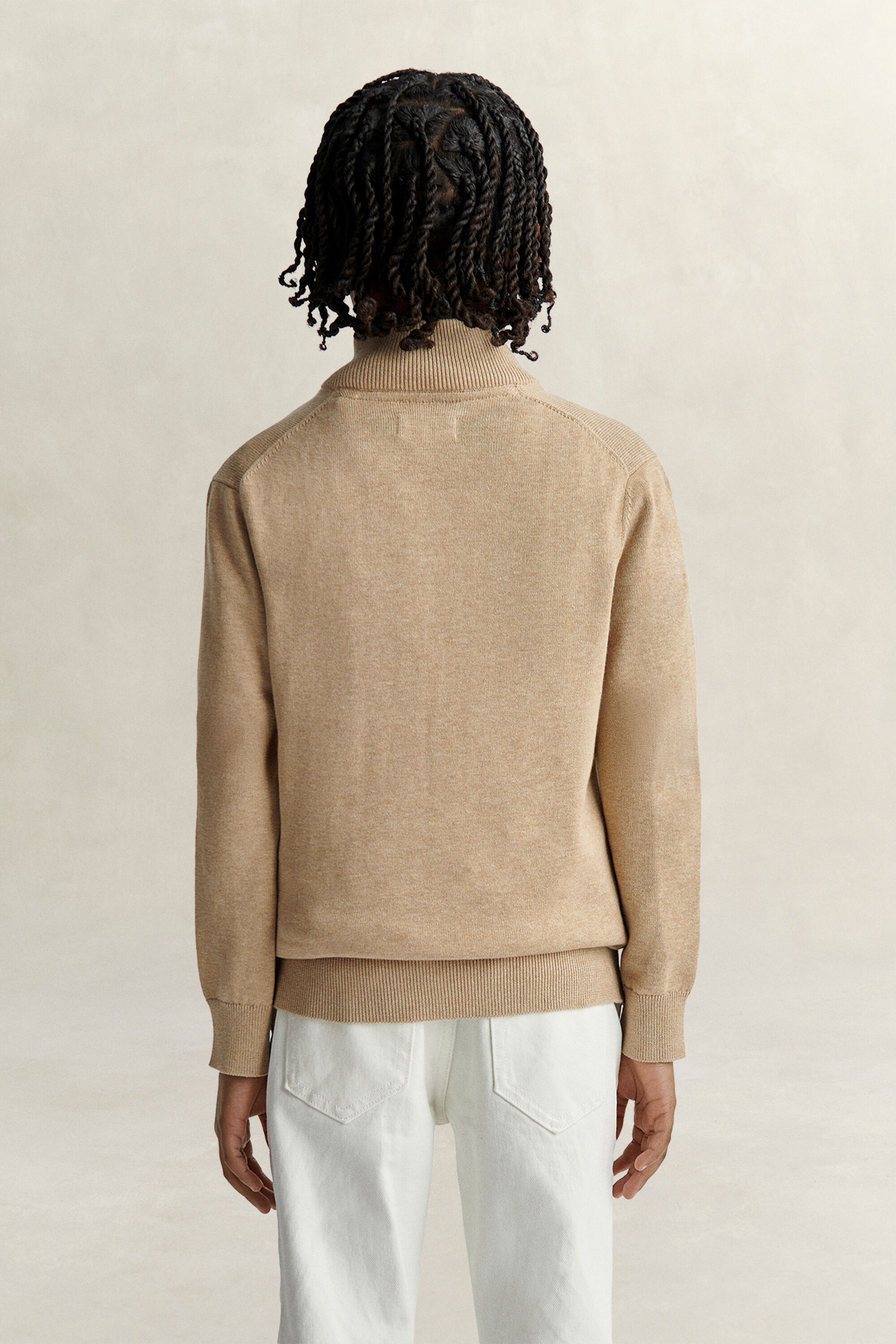 Teen Boys Shield sweater med halv lynlås