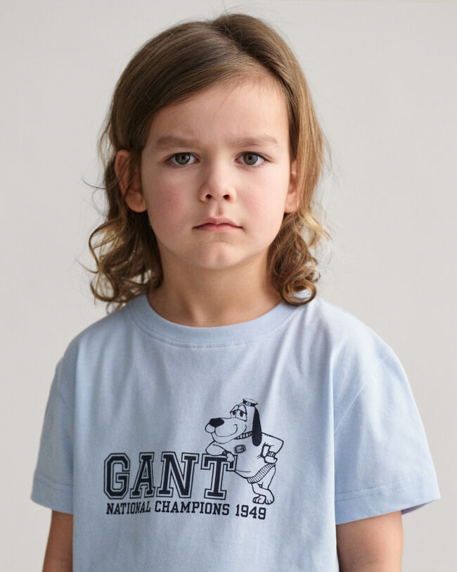 Kids GANT T-shirt med Dog-tryk