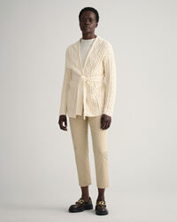 Kabelstrikket slå-om cardigan