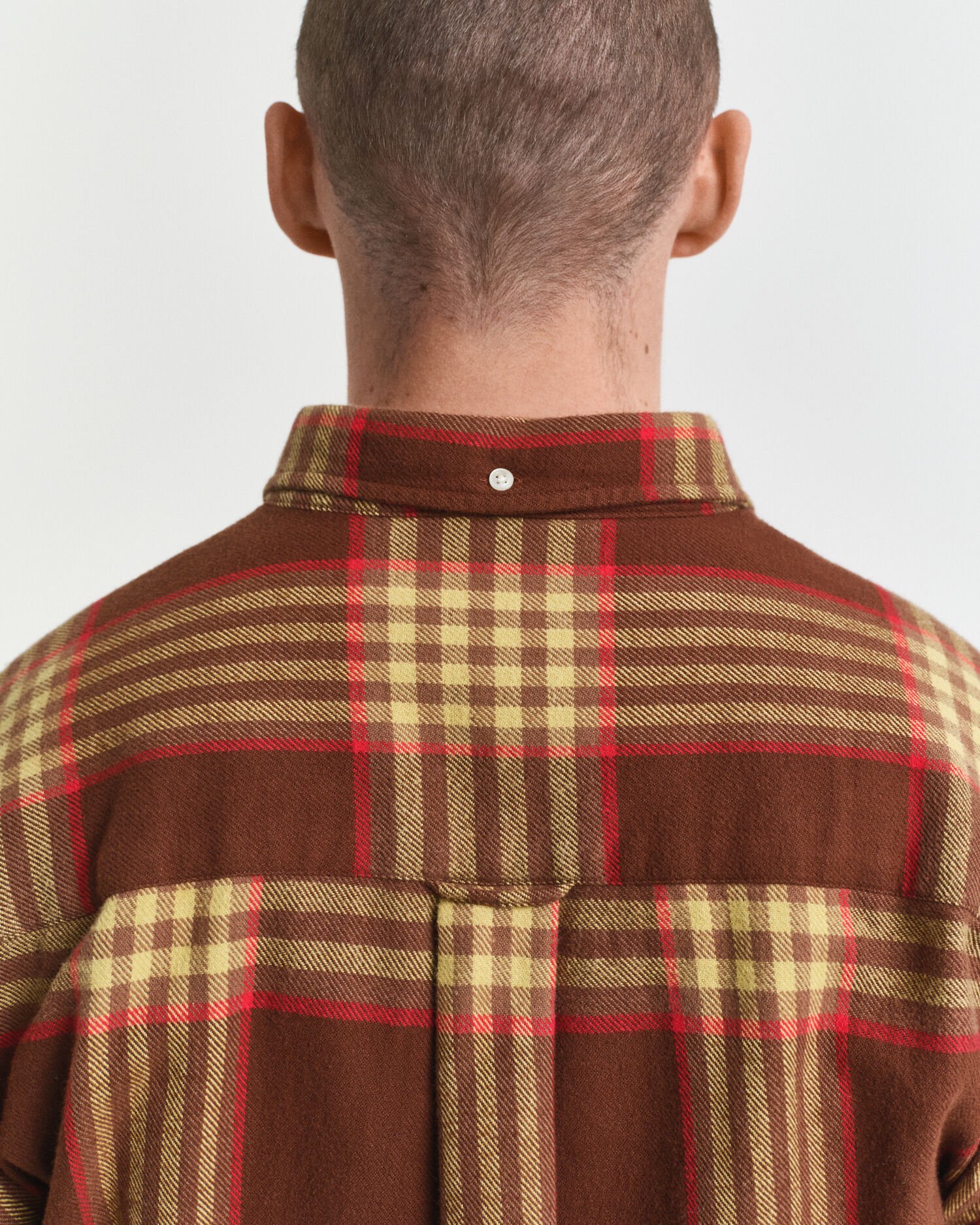 Oversized flannelskjorte i twill