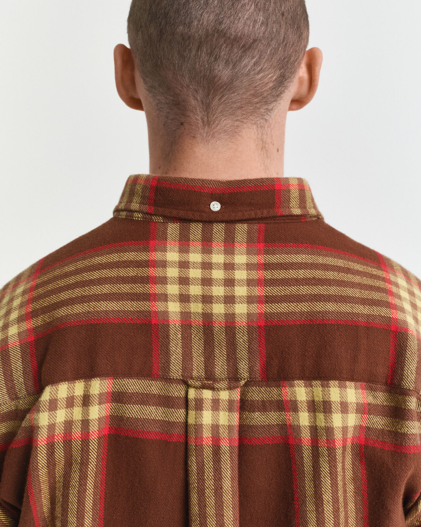 Oversized flannelskjorte i twill