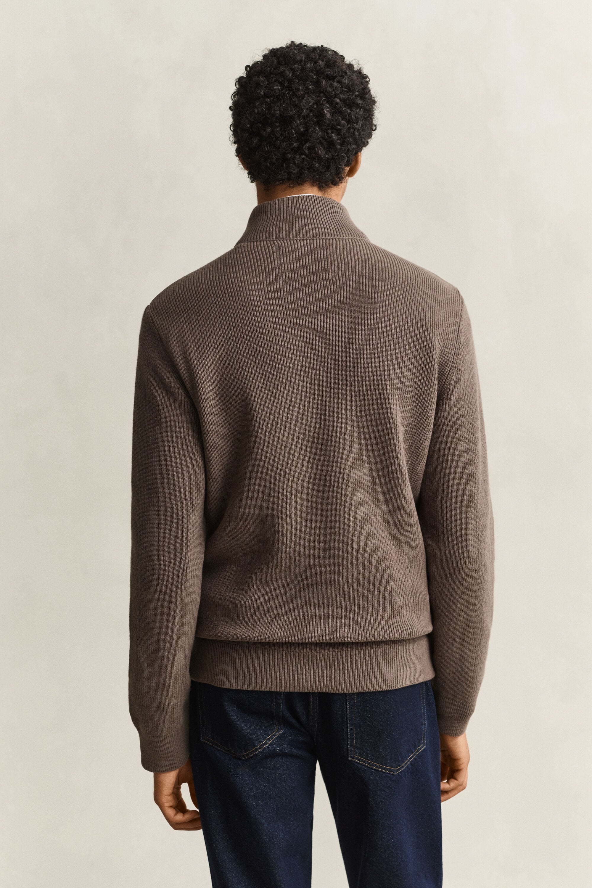 Hybrid cardigan med lynlås