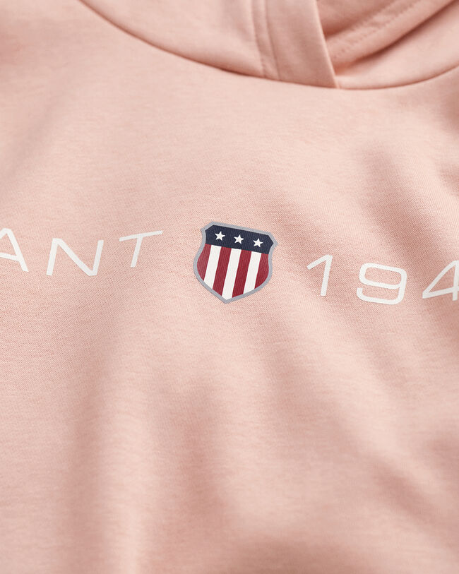 Archive Shield hættetrøje med tryk