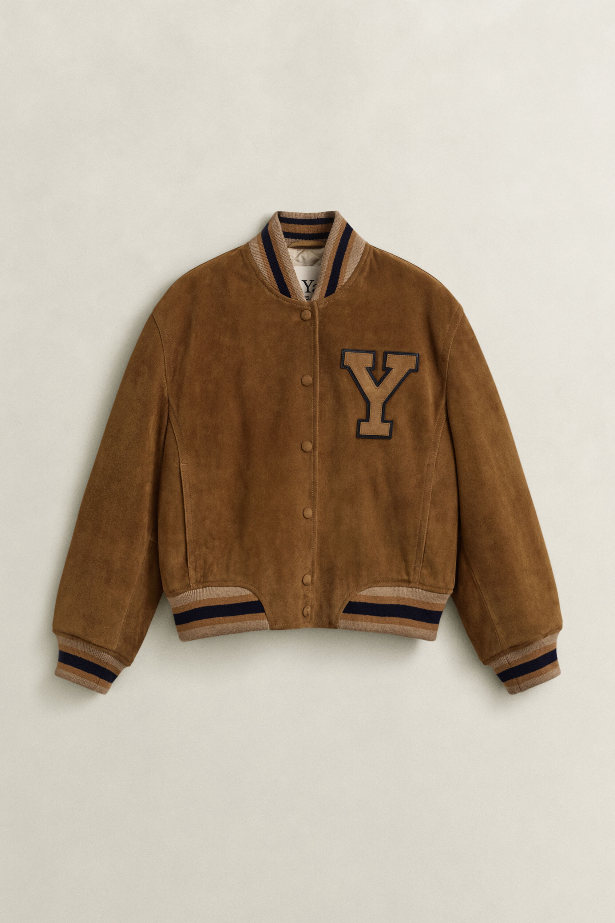 Gant x Yale Varsity Jacket i ruskind