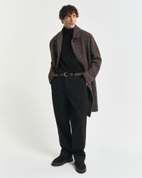 Klassiske sweater i bomuld med rullekrave