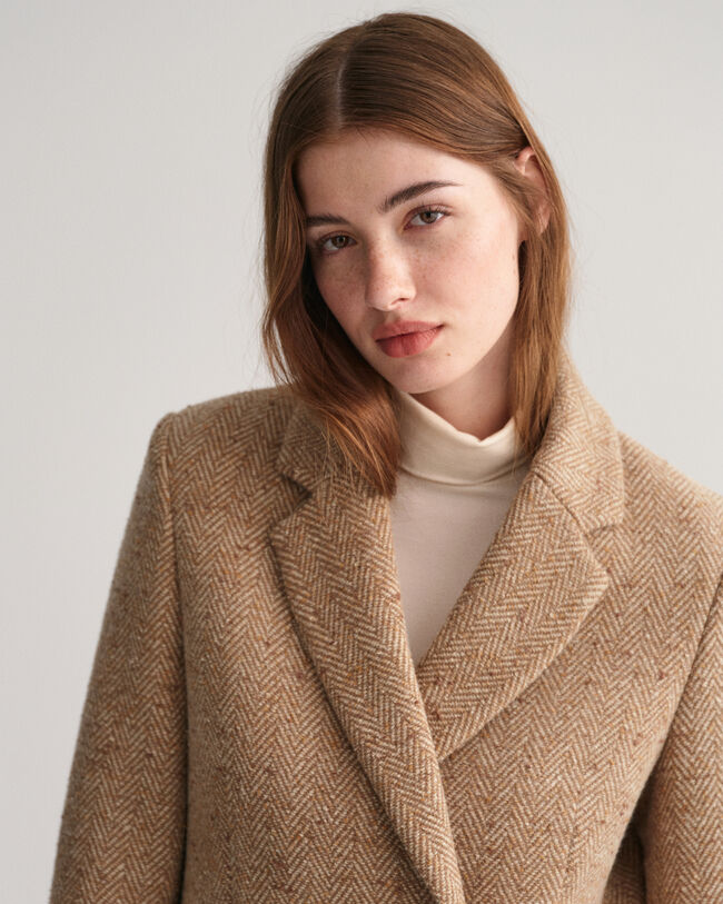 Regular fit sildebensmønstret blazer