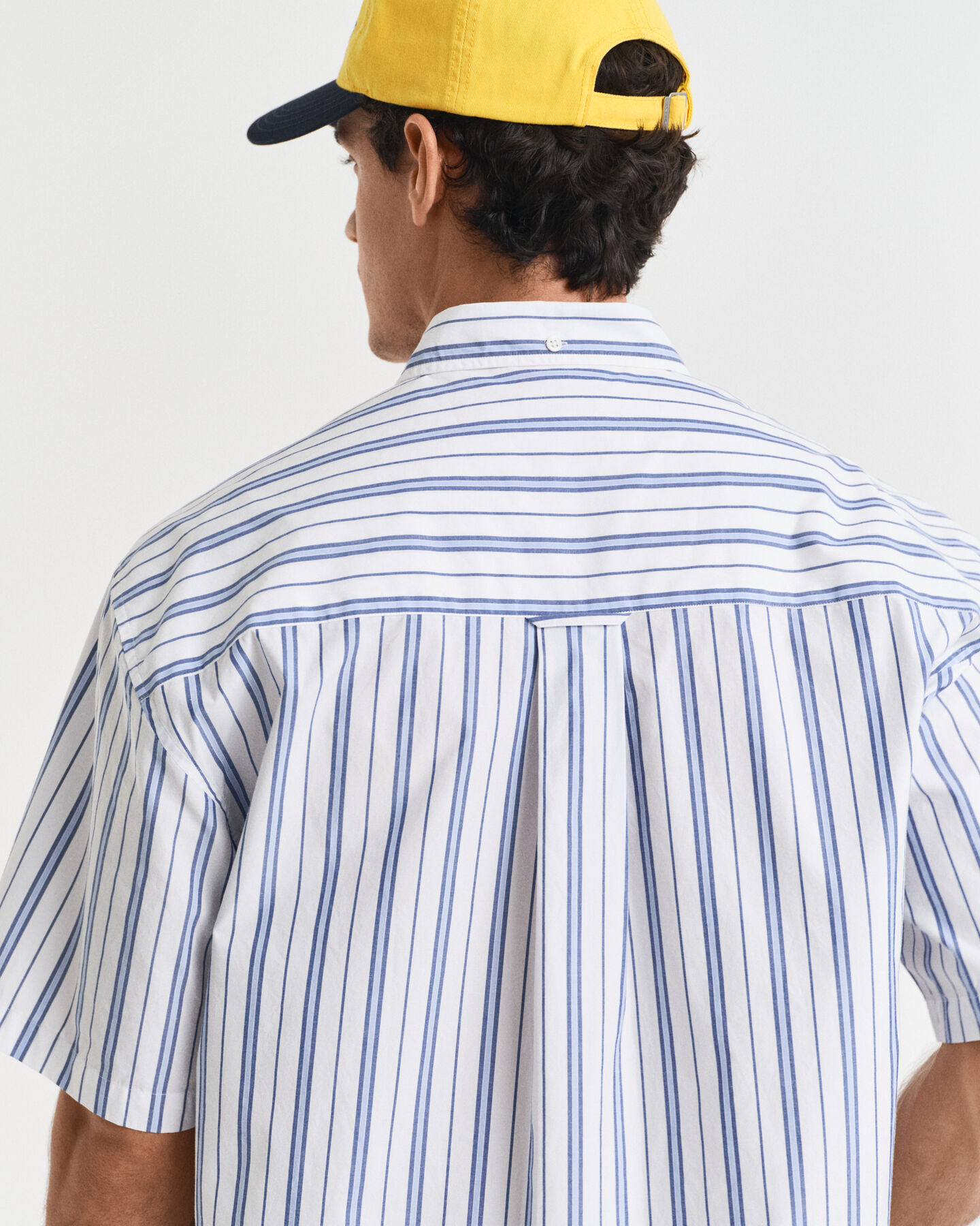 Relaxed fit Heritage poplin skjorte med korte &aelig;rmer