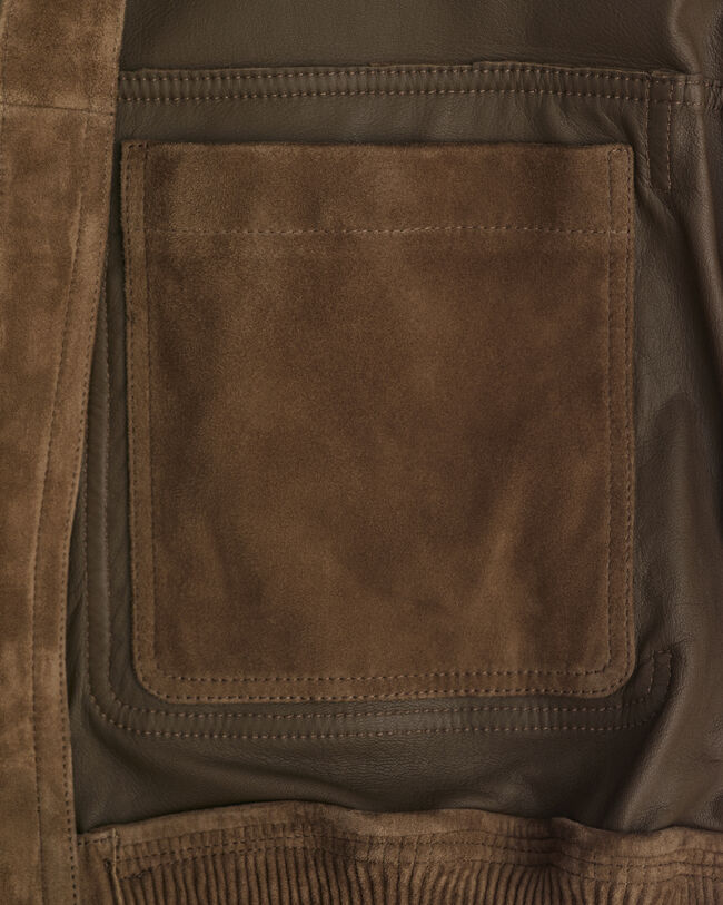 Flyverjakke af ruskind