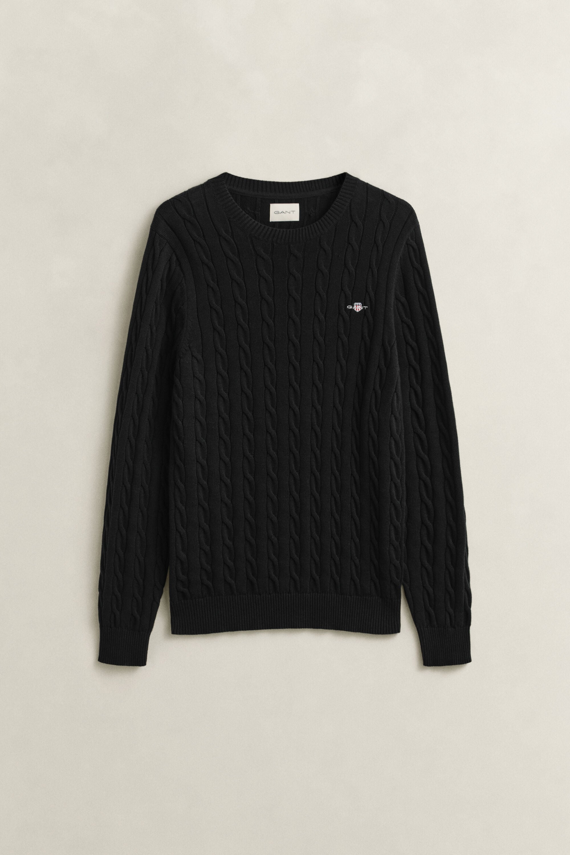 Classic sweater med kabelstrik
