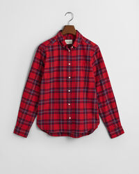 Regular fit ternet flannelskjorte