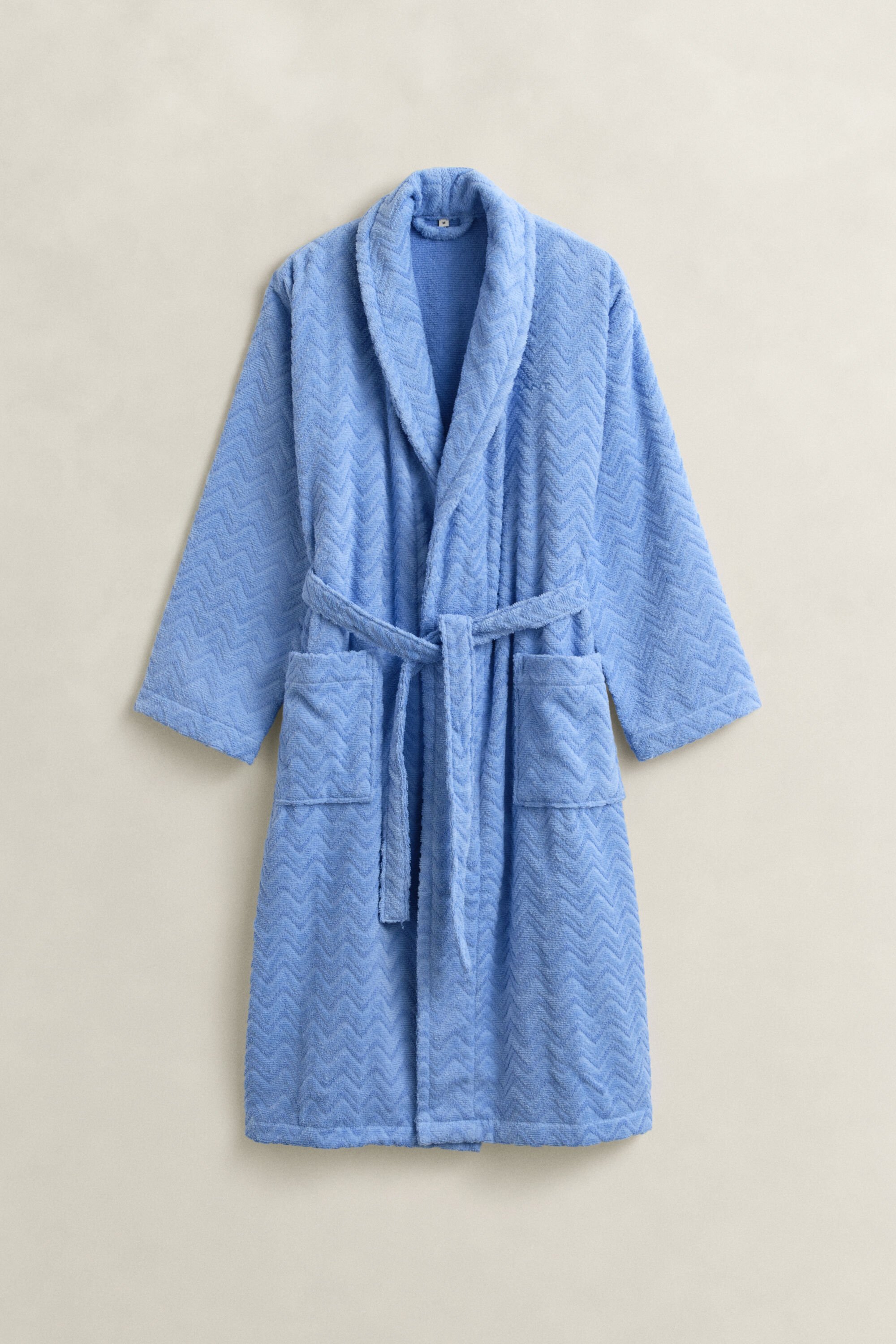 Sildebensmønstret jacquard badekåbe