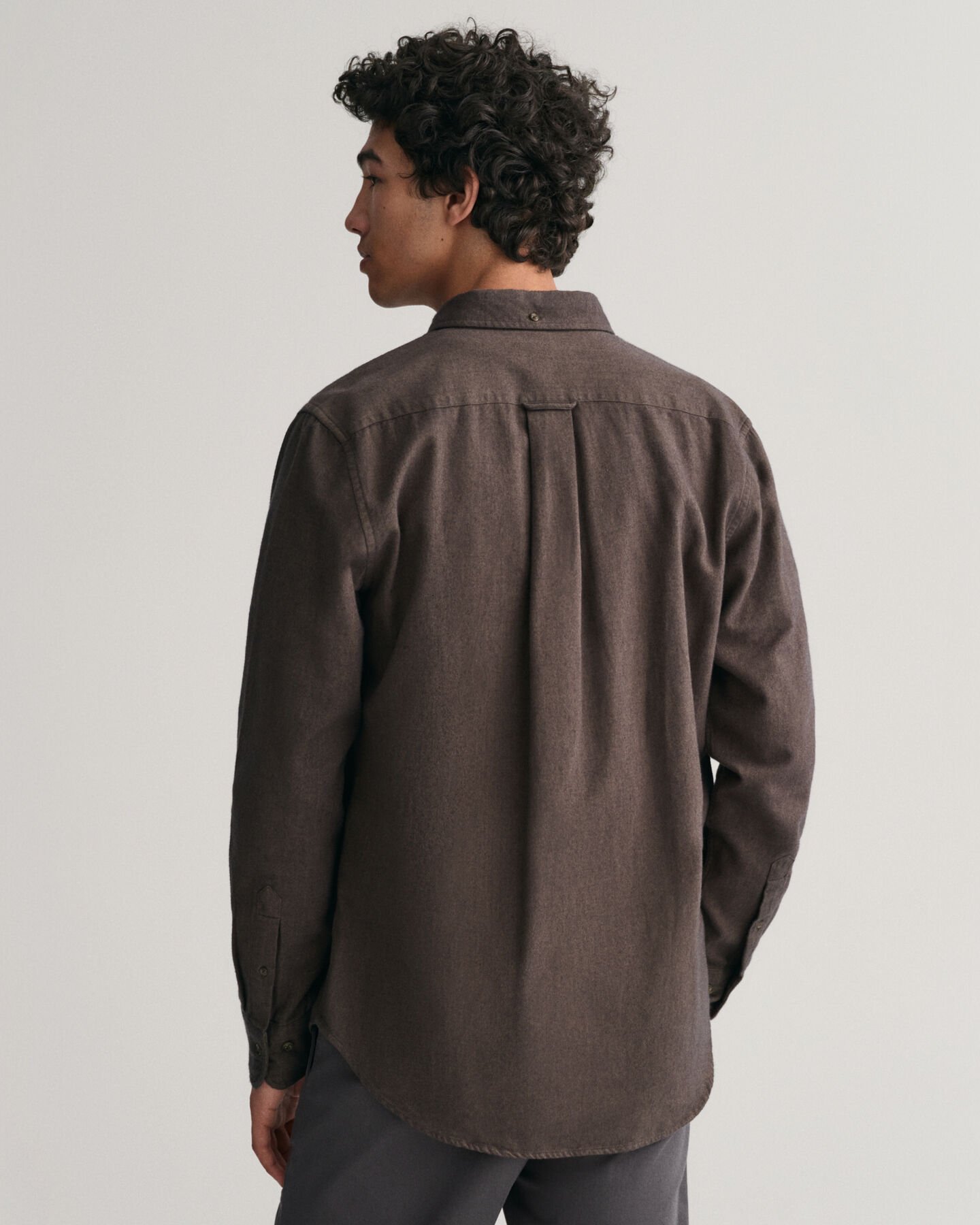 Regular fit sildebensmønstret flannelskjorte