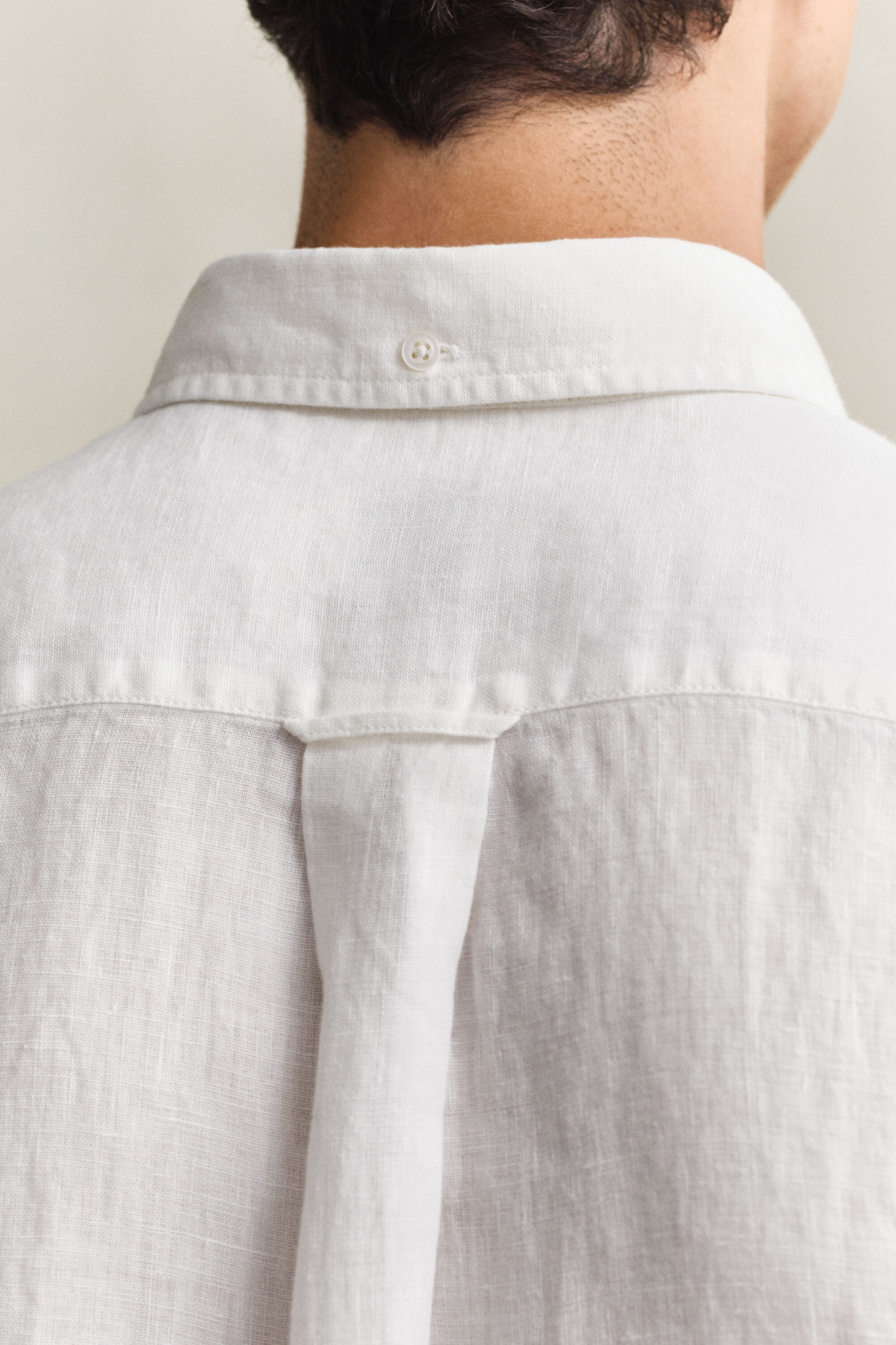 Kortærmet skjorte af hør