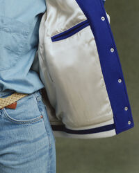 Varsity Jacket i læderblanding